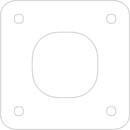 NEMA_17_stepper_gasket_display_large.jpg NEMA 17 Joints d'étanchéité pour marches d'escalier