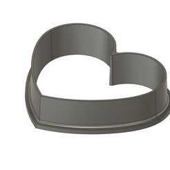 Heart1.png Télécharger le fichier STL gratuit Découpeur de biscuits en forme de cœur • Objet pour impression 3D, Skyworker