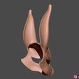 13.jpg Rabbit Mask - Fox Mask - Bunny Mask - Demon Kitsune Cosplay 3D print model