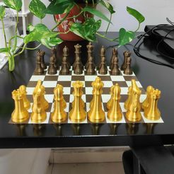 IMG_20191114_144104_1.jpg Archivo STL Classic chess with no supports・Objeto para impresora 3D para descargar, luisko