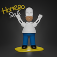 1.png STL file Homer skull・3D printable model to download