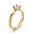 Lucy-Round-Solitaire-Engagement-Ring-STL-3D-Printable-4.png Lucy Round Solitaire Engagement Ring STL 3D Printable