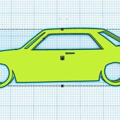 Web-capture_1-12-2023_125730_www.tinkercad.com.jpeg Mazda 626 CB Hardtop Coupe Silhouette Porte-clés