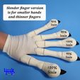 Slender finger version is for smaller hands and thinner fingers Cosplay Paws