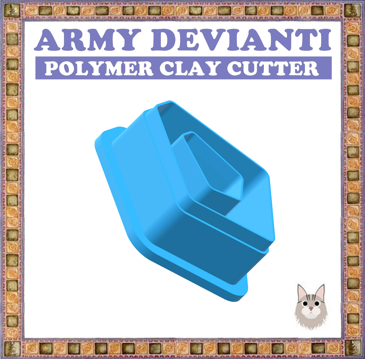 xzcvxcv.png STL file POLYMER CLAY CUTTER 6 SIZE.CC.ARMY DEVIANTI・3D printing template to download, armydevianti