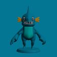 14.jpg Toony Dragon Fish for 3D Printing