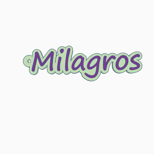 Milagros key ring