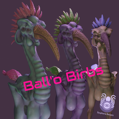 Ball'o-Birbs-front-image.png Pelveticus Testicularis Bird (5 poses)