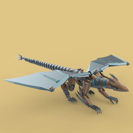 robot dragon 3D model