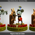 Figura color.png Fanart Mickey figure - Steamboat Willie 3D
