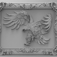 Eagle framed-1.png Eagle framed wall art 3d stl models for artcam and aspire