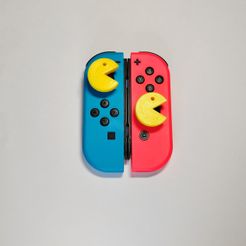 IMG_20230308_221721_edit_298589089293647.jpg Fichier STL Décoration Pacman pour joystick Joycons de Nintendo Switch.・Objet imprimable en 3D à télécharger