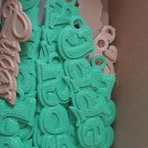 Keychain with name audrey 3D model