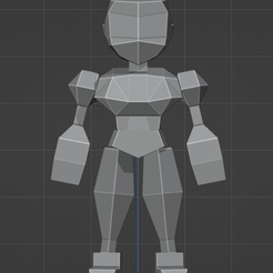 Screenshot-163.png STL file Final Fantasy 7 Style Low Poly Female Statue・Template to download and 3D print