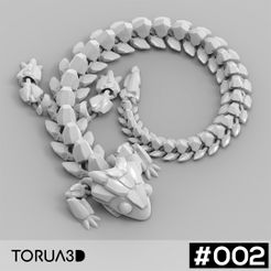 D-04.jpg STL file Dragon Articulated 002・3D printer model to download