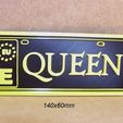 queen-concierto-entradas-musica-rock-3.jpg Queen Mini License plate, logo, poster, sign, signboard, rock music group