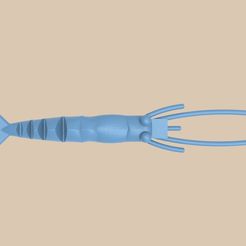 untitled.37.jpg STL file Fishing Lure and Mold 5 3D model Shrimp・Model to download and 3D print