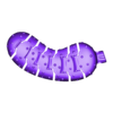 pickle7(Faceless)wm.stl Flexible Pickle keychain 🥒