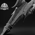 Daedric_Mace_Render_BW_02.jpg Daedric Mace Skyrim Life Size Prop STL