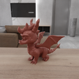 HighQuality.png 3D Cute Dragon Figure Gift for Kids with 3D Print Stl Files & 3D Printed Dragon, 3D Printing, Dragon Decor, 3D Figure Print, Dragon Statue