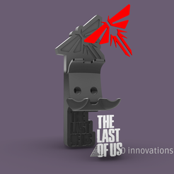 vistaexplodidaitens.png STL file SUPPORT PS4/PS5 THE LAST OF US + gifts keychains・3D print model to download