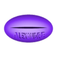 support_alexandre.stl MEDAILLON SIGLE MOTO CROSS AVEC SUPPORT