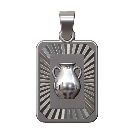 Greek-key-urn-faceted-recta-tag-pendant-charm-20x15mm-11.jpg 罗马瓮琢面太阳射线吊坠饰品 3D 打印模型