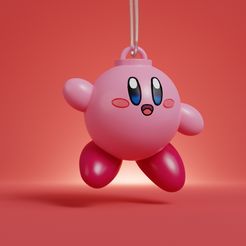 kirby-bola.jpg STL file Kirby - Christmas Ornament・Model to download and 3D print, nathaliapinhr