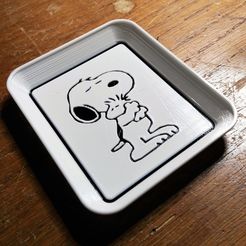 3D file Keychain Snoopy // Snoopy keychain・3D printable model to