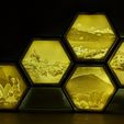 PXL_20220810_200710100_2.jpg STL file Itslitho Box Litho Hexaleaf / Lithophane Hexaleaf Box・3D printer design to download