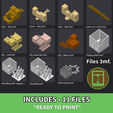 Minecraft-Dummy-13-files-3mf.png 威廉与木乃伊 13 - 铰接模型包 - 快乐食尸鬼版