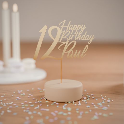 Paul 12 - Name Cake Topper