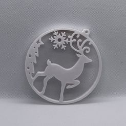 IMG_3560.jpeg 2D Reindeer Christmas Ornament