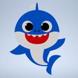 Baby-Shark-Render.jpg Porta-chaves Tubarão bebé