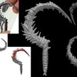 Original accesory 3D PRINTABLE NOOB SAIBOT SCYTHE - TWO PACK - MORTAL KOMBAT 11