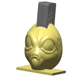 aBfront.png STL-Datei Area 51 Alien Business Card Holder kostenlos・Design für 3D-Drucker zum herunterladen