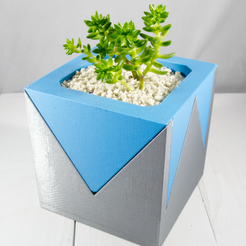 modern_v_planter4.png STL-Datei Modern V Planter kostenlos・3D-Druck-Idee zum Herunterladen