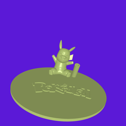 ImageToStl.com_PIKACHU_PORTA.SAHUMERIO-1.png STL file PIKACHU incense burner holder・Template to download and 3D print