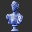 op.jpg Artemis Diana Bust Head Greek Roman Goddess Statue Handmade Sculpture
