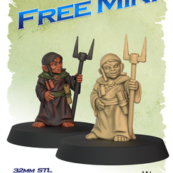 CARTEL-FREE-MINI-02.png Halfling Wizard from Wizards & Beasts Project for Dungeons & Dragons RPG Miniatures
