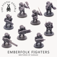 EMBERFOLK FIGHTERS BRETHREN OF KARAAD Fichier OBJ Combattants Emberfolk・Plan à imprimer en 3D à télécharger