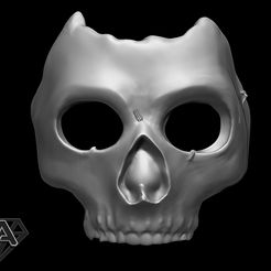 1.jpg Fichier STL COD MW 2019 Ghost Azrael Masque・Objet imprimable en 3D à télécharger