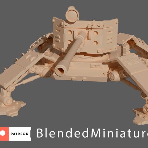 quadriped-gunner - 3D model önizlemesi