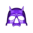 Devill skull face .stl Devil mask Helloween
