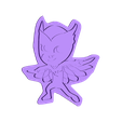 OWLETTE.STL Free STL file PJ MASKS cookie / clay cutter - Owlette | Gekko | Catboy・3D printing design to download