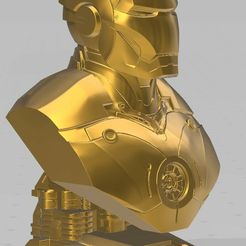 Captura-de-pantalla-2023-09-19-010815.jpg Fichier STL IRON MAN BUST・Modèle à télécharger et à imprimer en 3D
