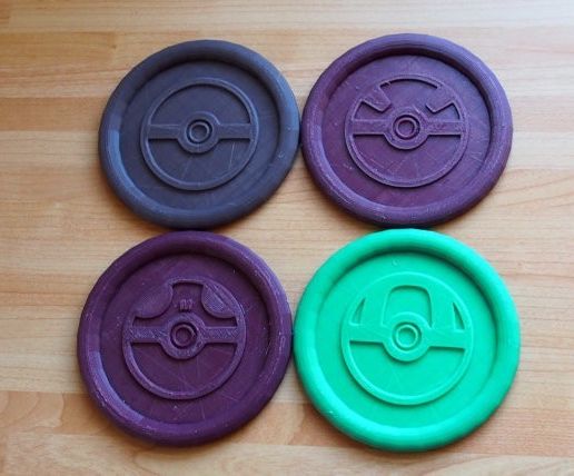 Pokemon Pokeball Coasters