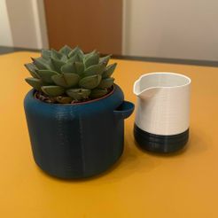 Can-and-Pot.jpg STL-Datei Wurzelbewässerung Pflanzentopf kostenlos・Vorlage für den 3D-Druck zum herunterladen