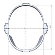 Mando_Helmet_Size_02.jpg 3D file The Mandalorian Helmet・Template to download and 3D print