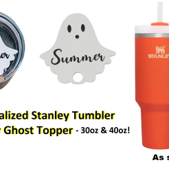 3D file Blank Stanley Topper (Original and H2.0 - 40oz) 👗・3D printable  model to download・Cults